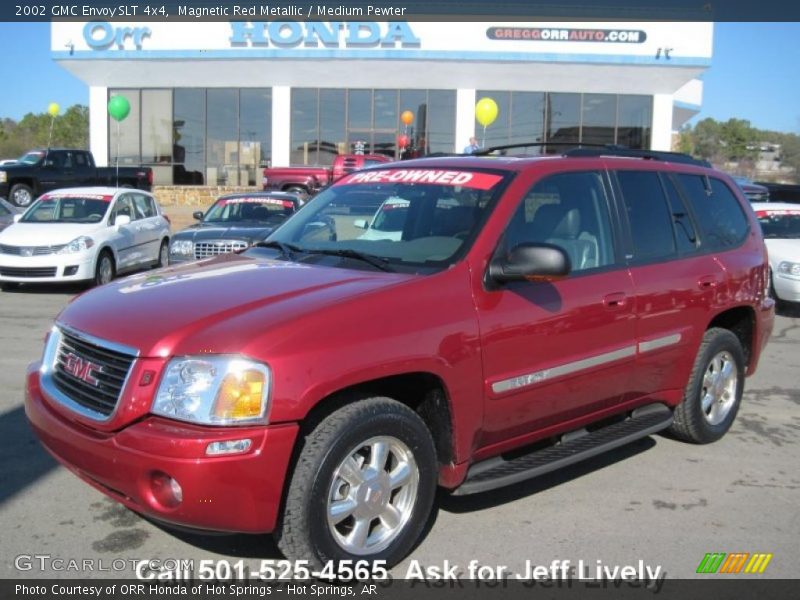 Magnetic Red Metallic / Medium Pewter 2002 GMC Envoy SLT 4x4