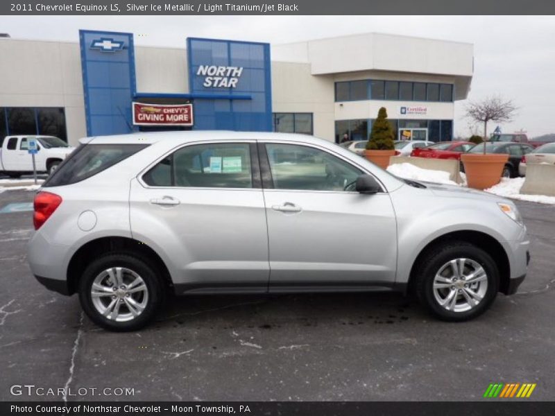 Silver Ice Metallic / Light Titanium/Jet Black 2011 Chevrolet Equinox LS