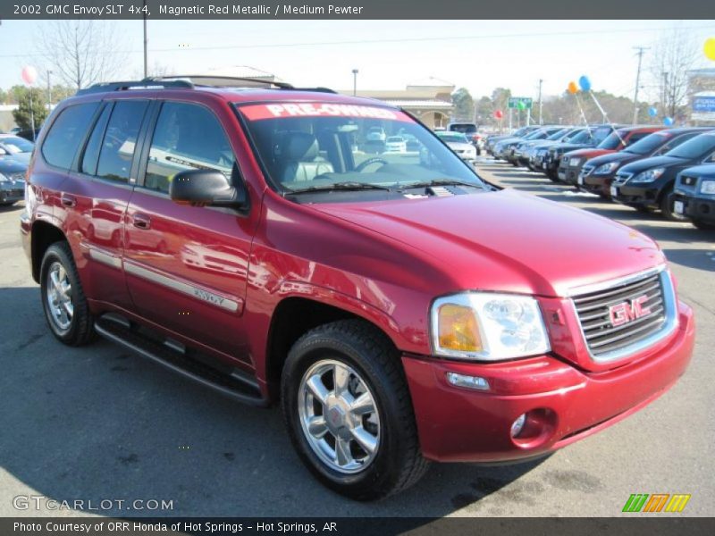 Magnetic Red Metallic / Medium Pewter 2002 GMC Envoy SLT 4x4
