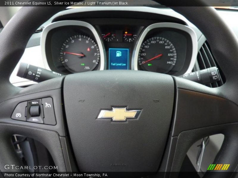 Silver Ice Metallic / Light Titanium/Jet Black 2011 Chevrolet Equinox LS