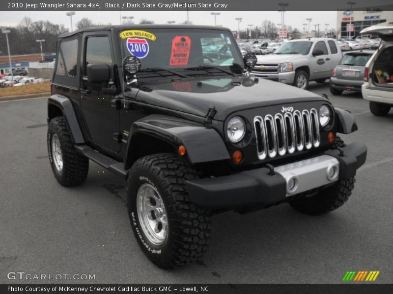 Black / Dark Slate Gray/Medium Slate Gray 2010 Jeep Wrangler Sahara 4x4