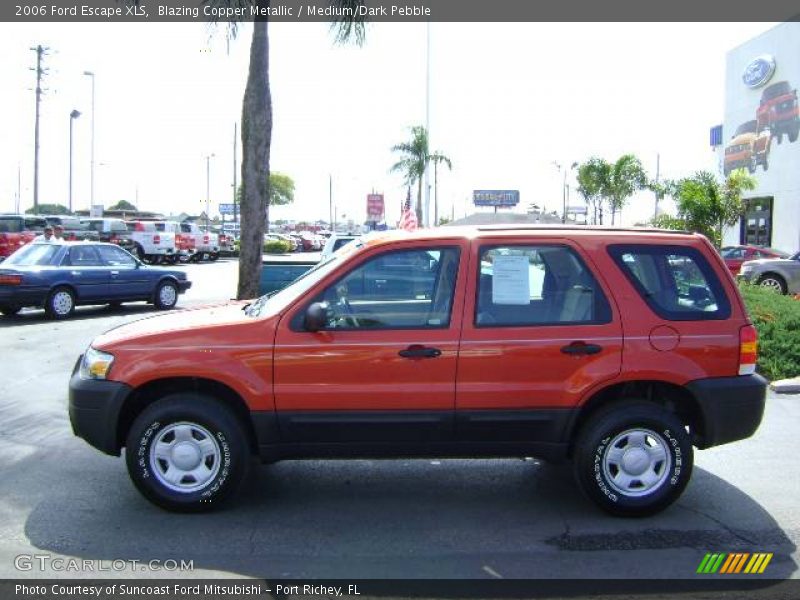 Blazing Copper Metallic / Medium/Dark Pebble 2006 Ford Escape XLS