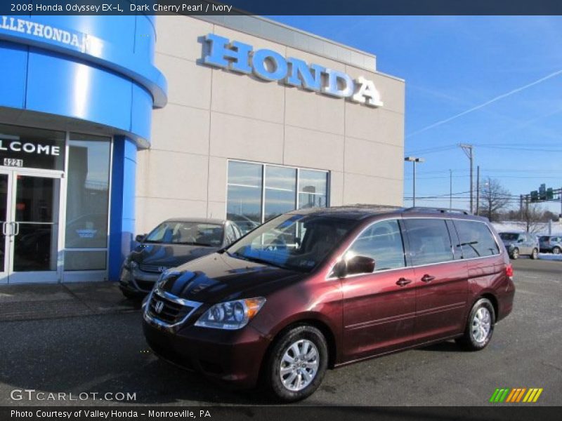 Dark Cherry Pearl / Ivory 2008 Honda Odyssey EX-L