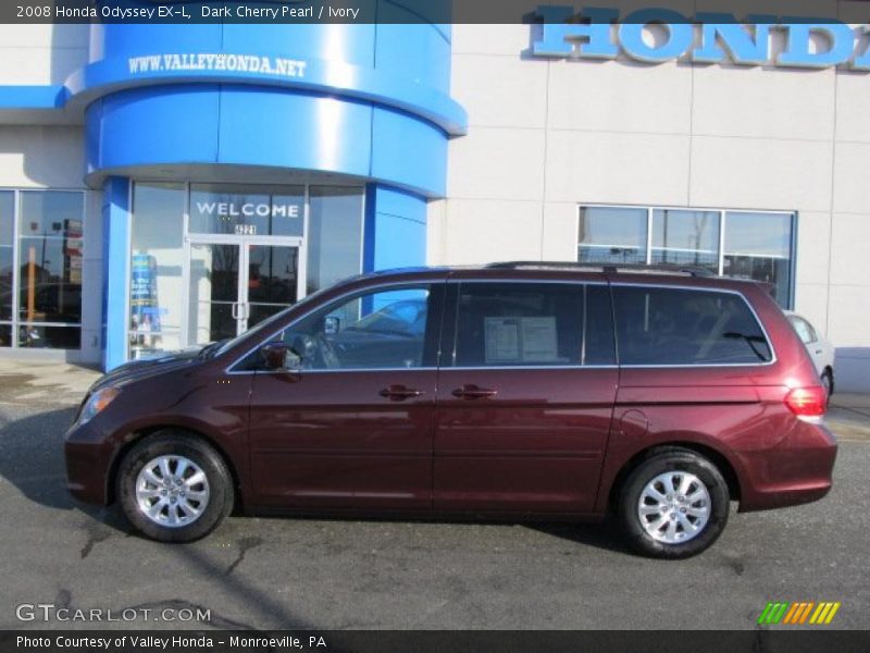 Dark Cherry Pearl / Ivory 2008 Honda Odyssey EX-L