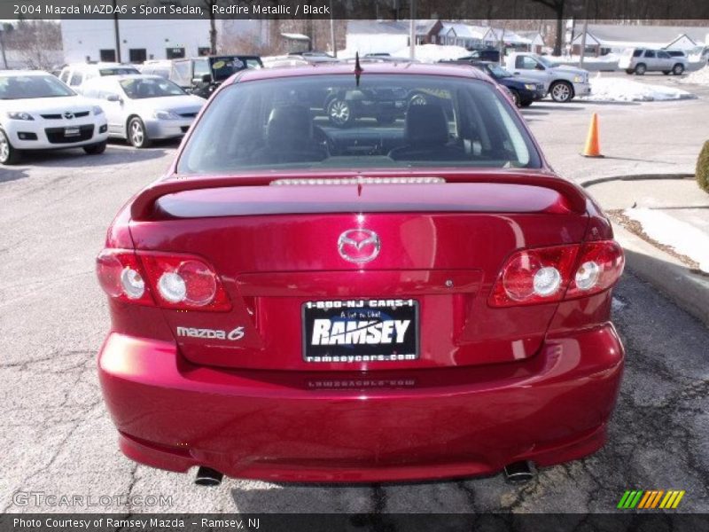 Redfire Metallic / Black 2004 Mazda MAZDA6 s Sport Sedan