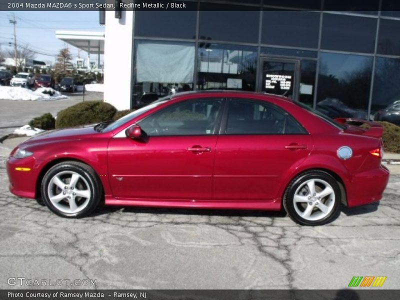 Redfire Metallic / Black 2004 Mazda MAZDA6 s Sport Sedan