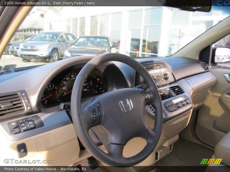 Dark Cherry Pearl / Ivory 2008 Honda Odyssey EX-L