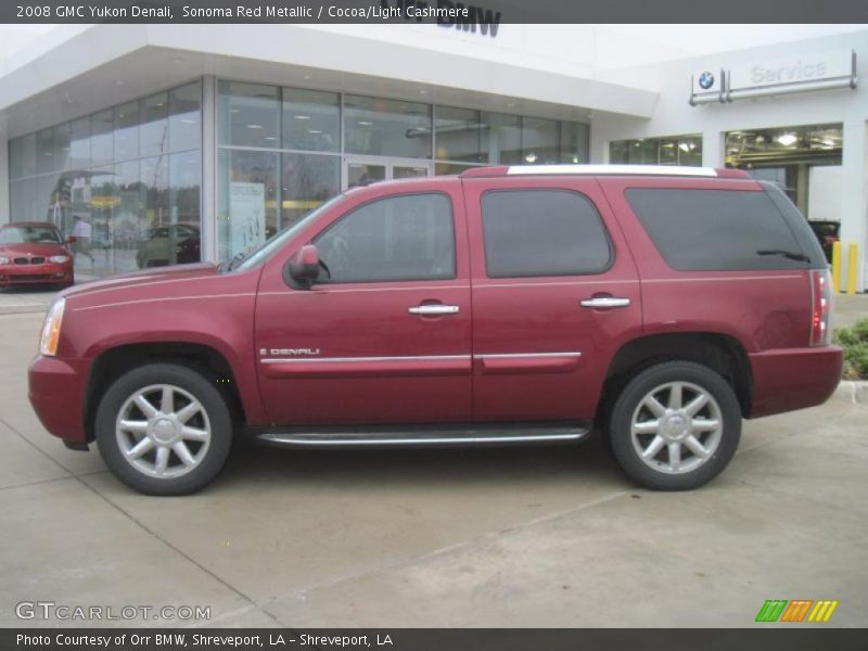 Sonoma Red Metallic / Cocoa/Light Cashmere 2008 GMC Yukon Denali
