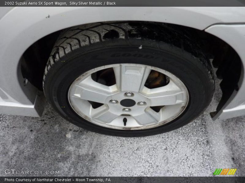 Silky Silver Metallic / Black 2002 Suzuki Aerio SX Sport Wagon