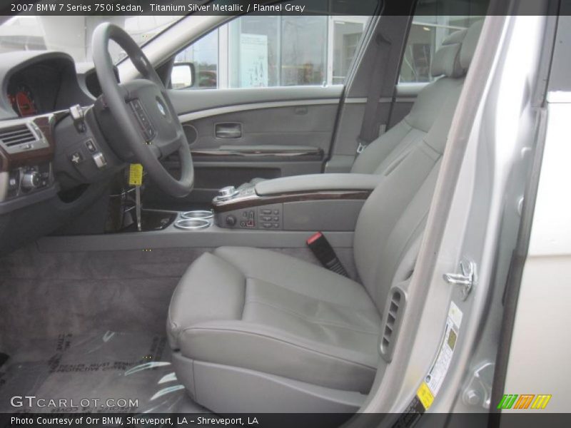 Titanium Silver Metallic / Flannel Grey 2007 BMW 7 Series 750i Sedan