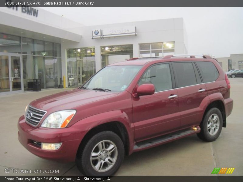 Salsa Red Pearl / Dark Gray 2008 Lexus GX 470