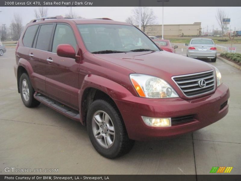 Salsa Red Pearl / Dark Gray 2008 Lexus GX 470