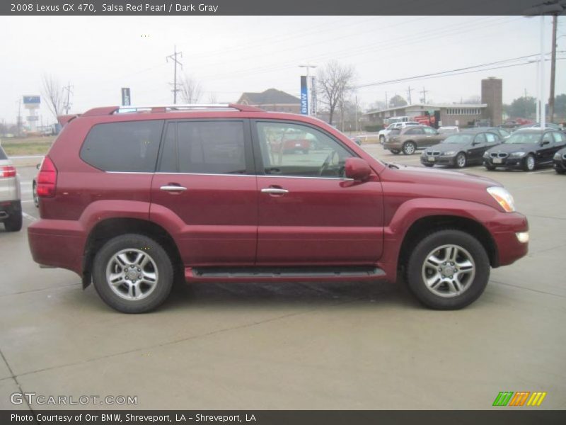 Salsa Red Pearl / Dark Gray 2008 Lexus GX 470