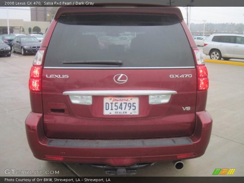 Salsa Red Pearl / Dark Gray 2008 Lexus GX 470