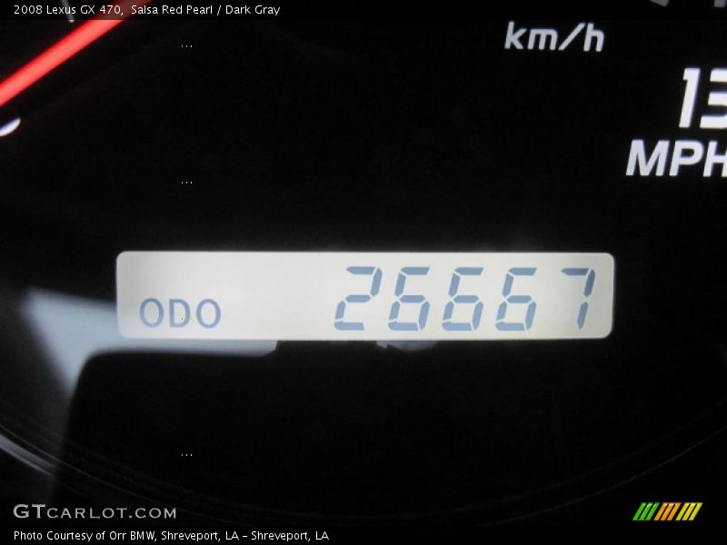 Salsa Red Pearl / Dark Gray 2008 Lexus GX 470