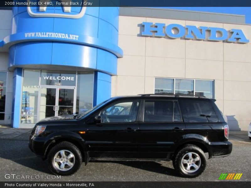 Formal Black / Gray 2008 Honda Pilot EX 4WD