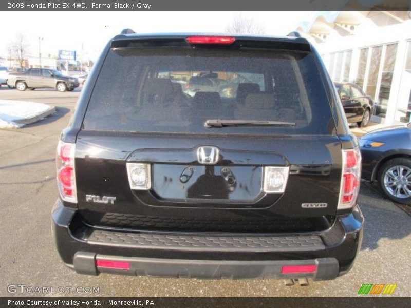 Formal Black / Gray 2008 Honda Pilot EX 4WD