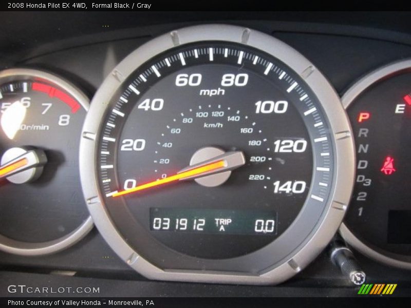 Formal Black / Gray 2008 Honda Pilot EX 4WD