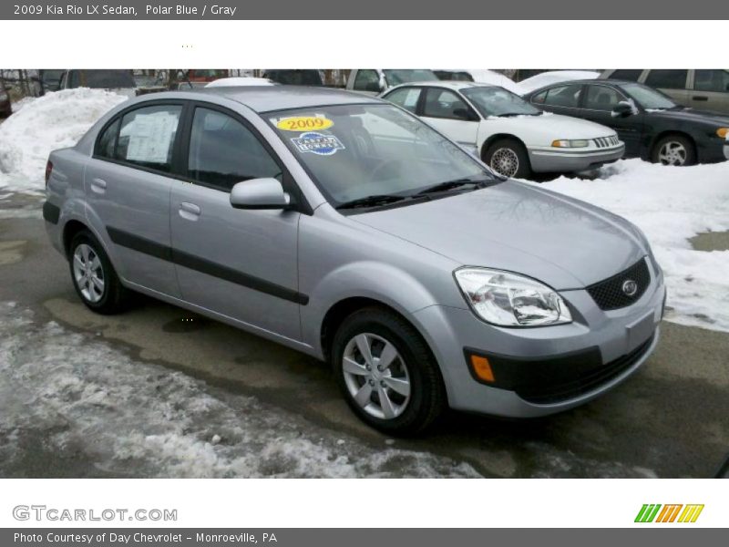 Polar Blue / Gray 2009 Kia Rio LX Sedan