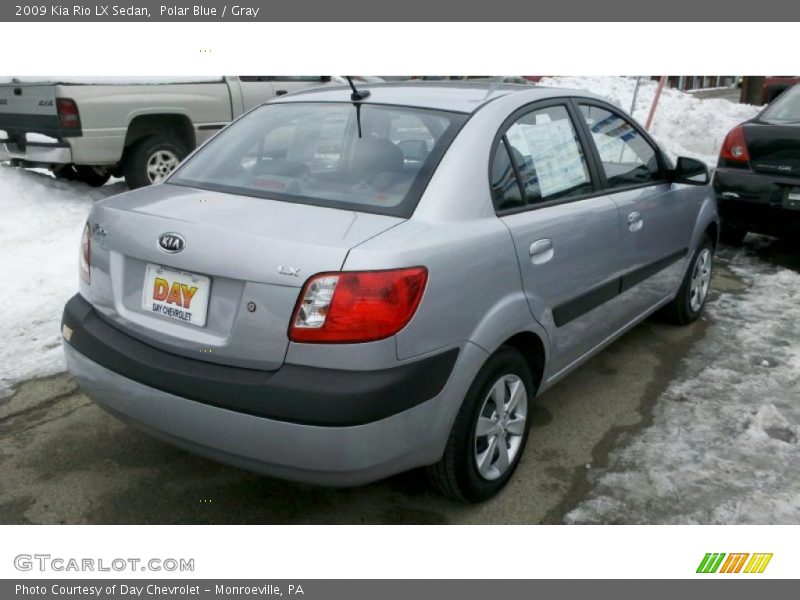 Polar Blue / Gray 2009 Kia Rio LX Sedan