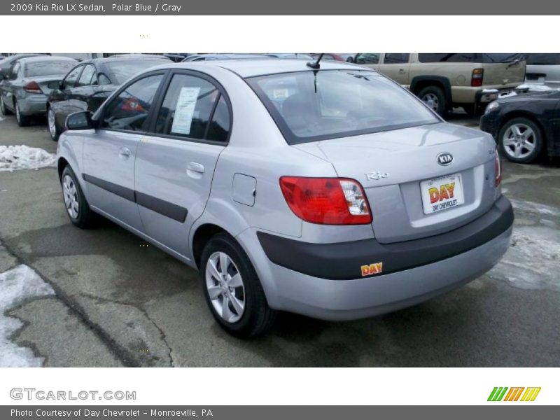 Polar Blue / Gray 2009 Kia Rio LX Sedan