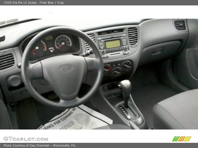 Polar Blue / Gray 2009 Kia Rio LX Sedan