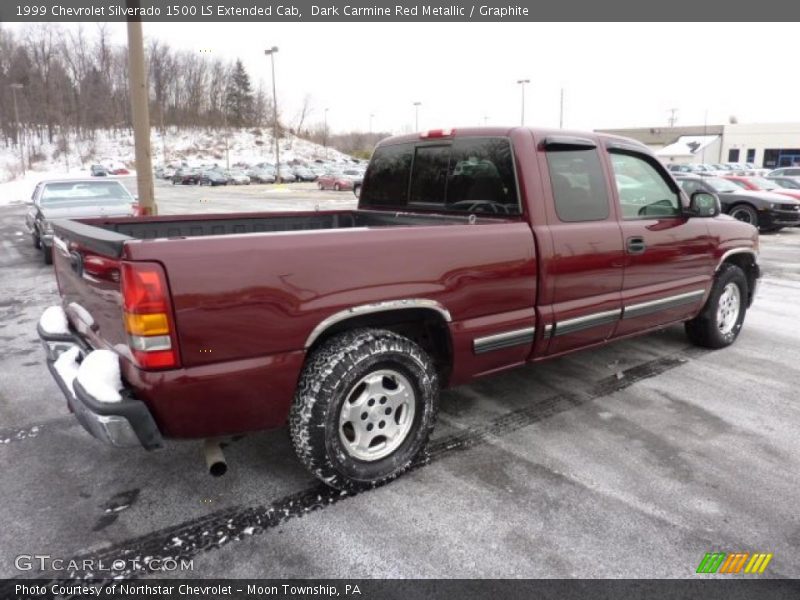 Dark Carmine Red Metallic / Graphite 1999 Chevrolet Silverado 1500 LS Extended Cab