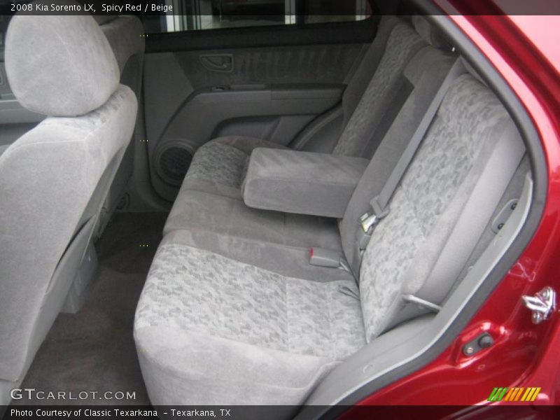 Spicy Red / Beige 2008 Kia Sorento LX