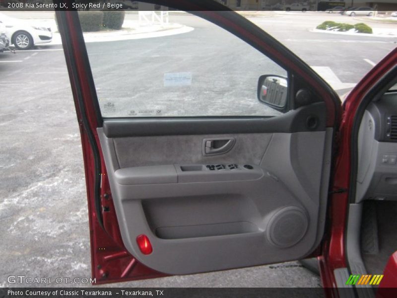 Spicy Red / Beige 2008 Kia Sorento LX