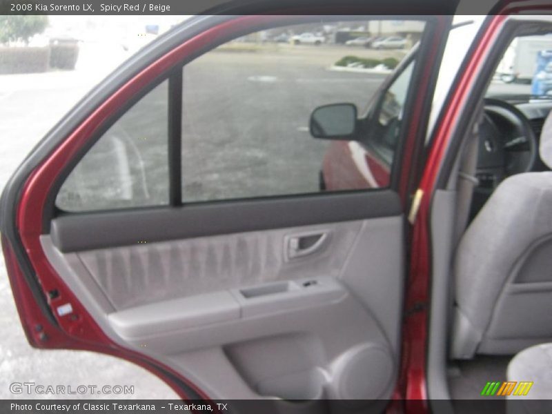 Spicy Red / Beige 2008 Kia Sorento LX
