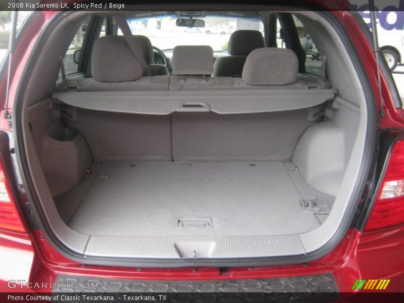 Spicy Red / Beige 2008 Kia Sorento LX