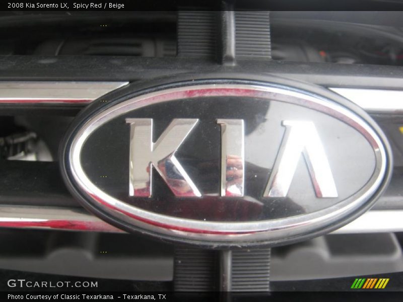 Spicy Red / Beige 2008 Kia Sorento LX