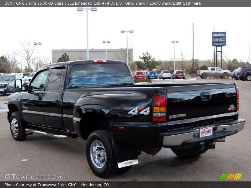 Onyx Black / Ebony Black/Light Cashmere 2007 GMC Sierra 3500HD Classic SLE Extended Cab 4x4 Dually