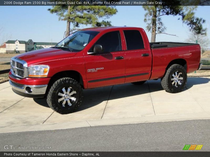 Inferno Red Crystal Pearl / Medium Slate Gray 2006 Dodge Ram 1500 Big Horn Edition Quad Cab 4x4