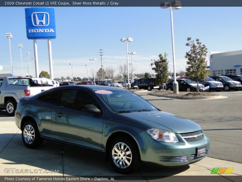 Silver Moss Metallic / Gray 2009 Chevrolet Cobalt LS XFE Coupe