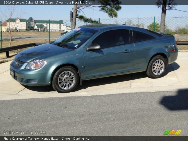 Silver Moss Metallic / Gray 2009 Chevrolet Cobalt LS XFE Coupe