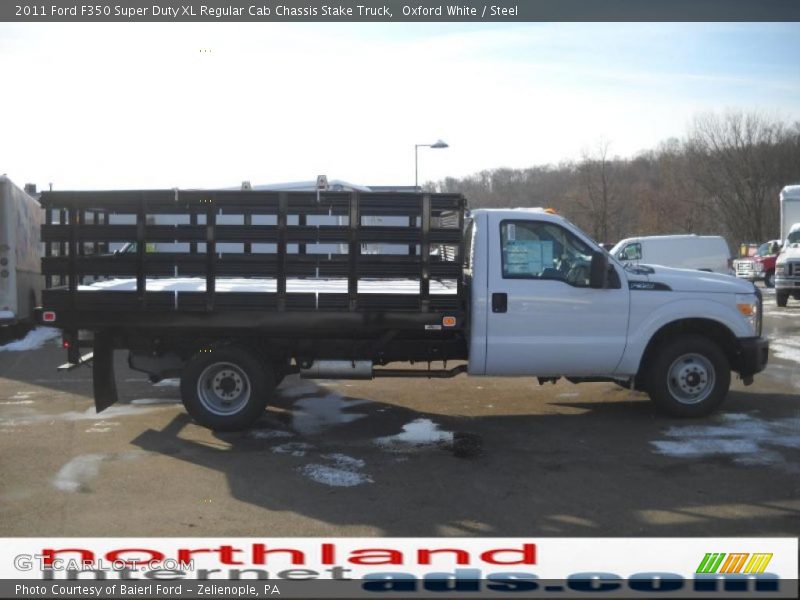 Oxford White / Steel 2011 Ford F350 Super Duty XL Regular Cab Chassis Stake Truck