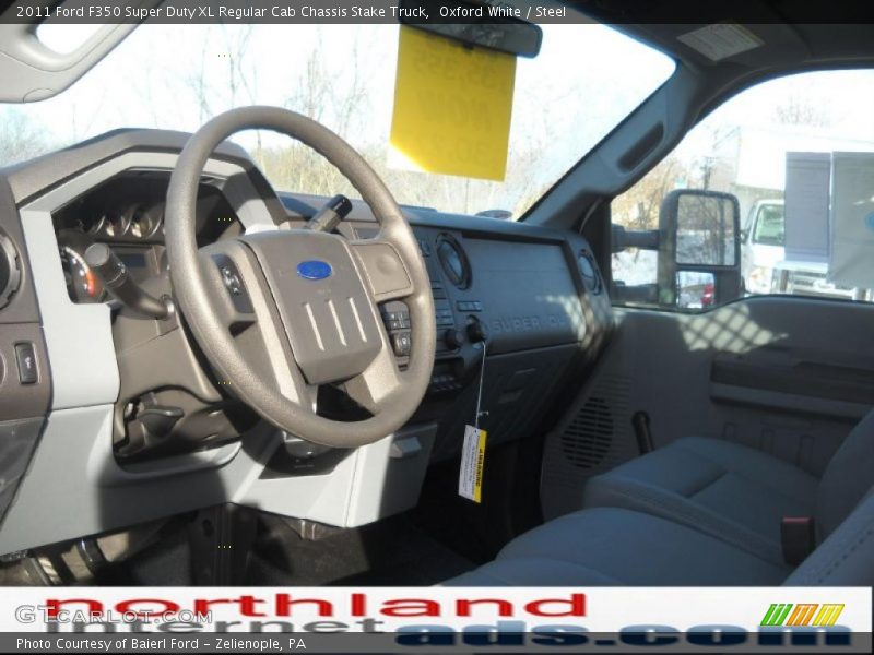 Oxford White / Steel 2011 Ford F350 Super Duty XL Regular Cab Chassis Stake Truck