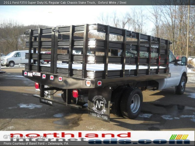 Oxford White / Steel 2011 Ford F350 Super Duty XL Regular Cab Chassis Stake Truck