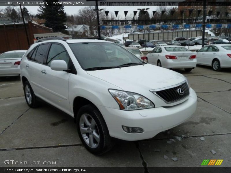Crystal White / Ivory 2008 Lexus RX 350 AWD