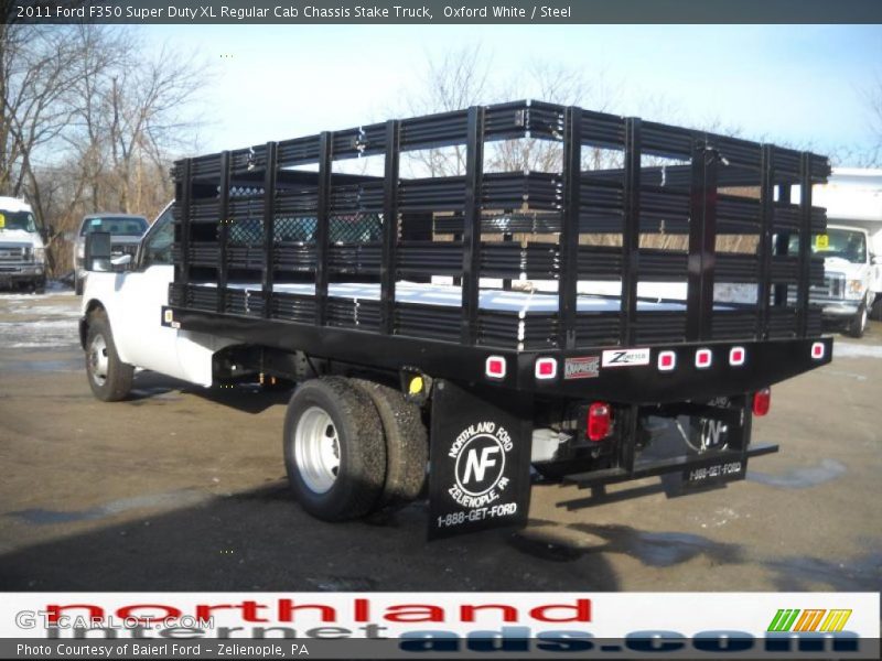 Oxford White / Steel 2011 Ford F350 Super Duty XL Regular Cab Chassis Stake Truck