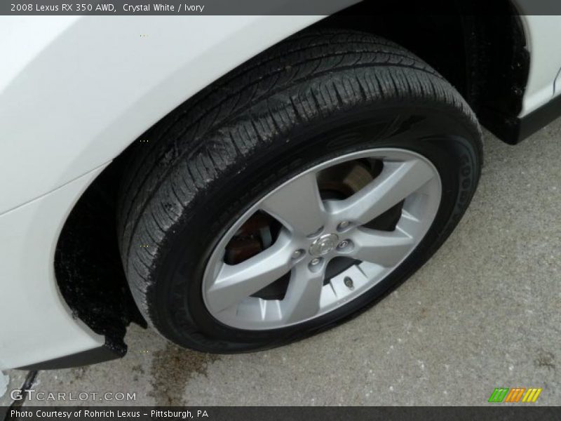 Crystal White / Ivory 2008 Lexus RX 350 AWD