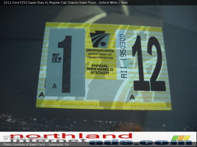 Oxford White / Steel 2011 Ford F350 Super Duty XL Regular Cab Chassis Stake Truck