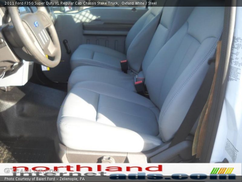 Oxford White / Steel 2011 Ford F350 Super Duty XL Regular Cab Chassis Stake Truck