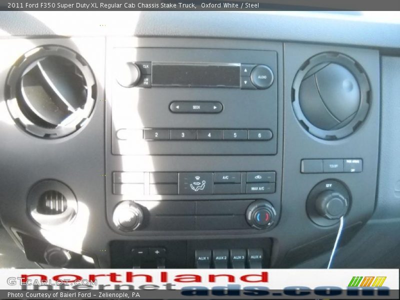 Oxford White / Steel 2011 Ford F350 Super Duty XL Regular Cab Chassis Stake Truck