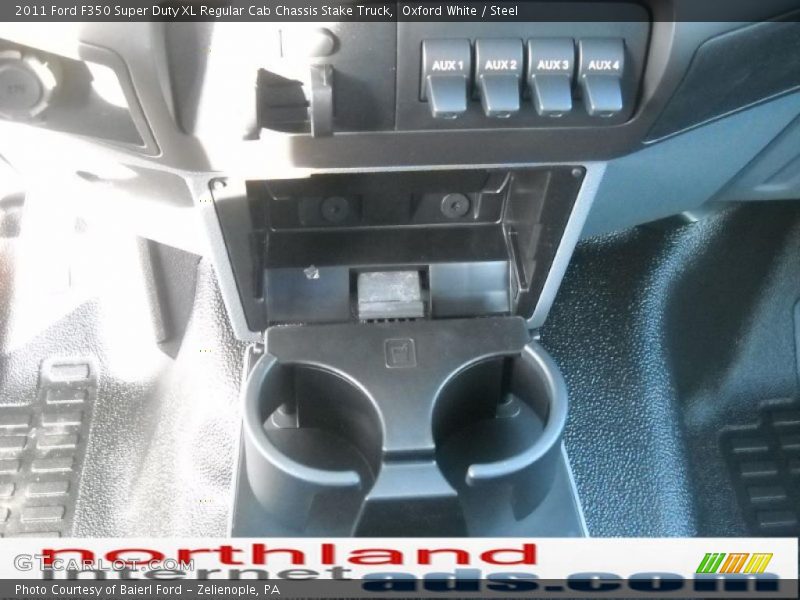 Oxford White / Steel 2011 Ford F350 Super Duty XL Regular Cab Chassis Stake Truck