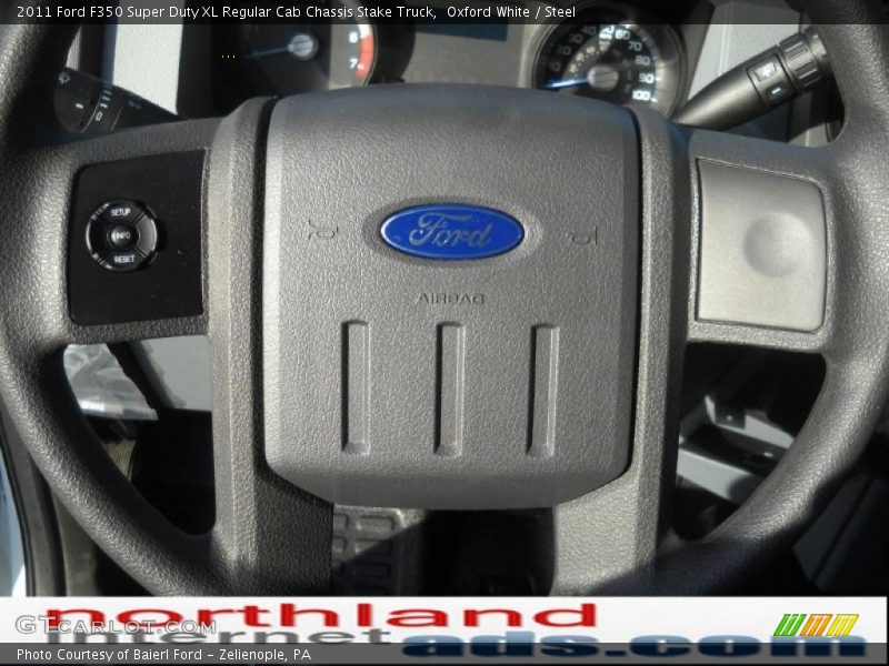 Oxford White / Steel 2011 Ford F350 Super Duty XL Regular Cab Chassis Stake Truck