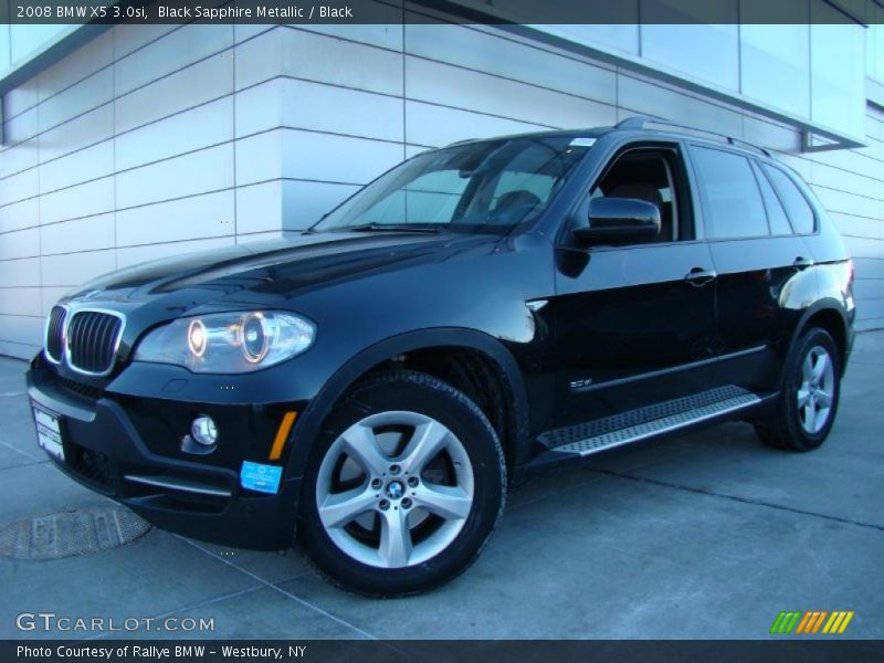 Black Sapphire Metallic / Black 2008 BMW X5 3.0si