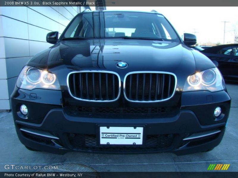 Black Sapphire Metallic / Black 2008 BMW X5 3.0si