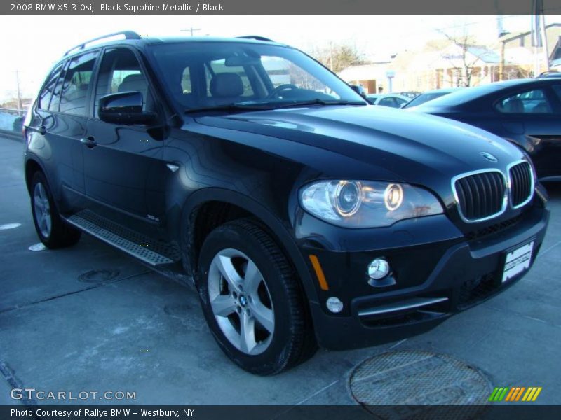 Black Sapphire Metallic / Black 2008 BMW X5 3.0si